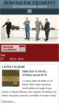Mobile Screenshot of jerusalem-quartet.com